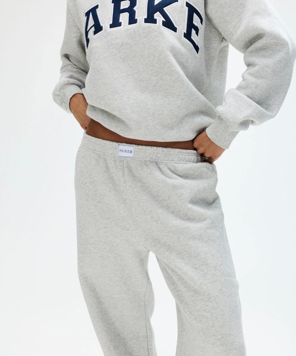 PARKE | Light Heather Gray Core Collection Fleece Straight Leg Boxer Pants Cozy